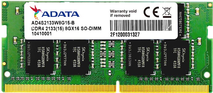 Компания Adata представила модули памяти Premier DDR4-2133 SO-DIMM