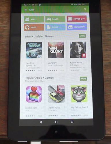 На 50-долларовом планшете Amazon можно запустить Google Play - 1
