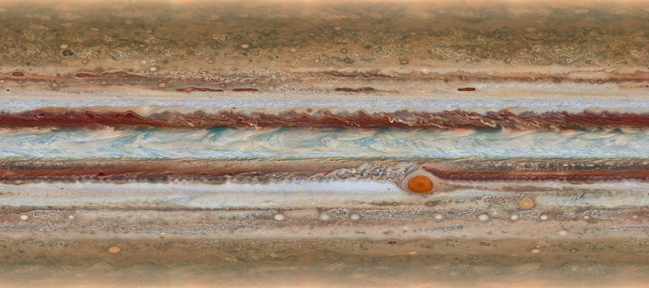 Снимки Юпитера, сделанные телескопом Хаббл, демонстрируют изменения Большого Красного Пятна - 2