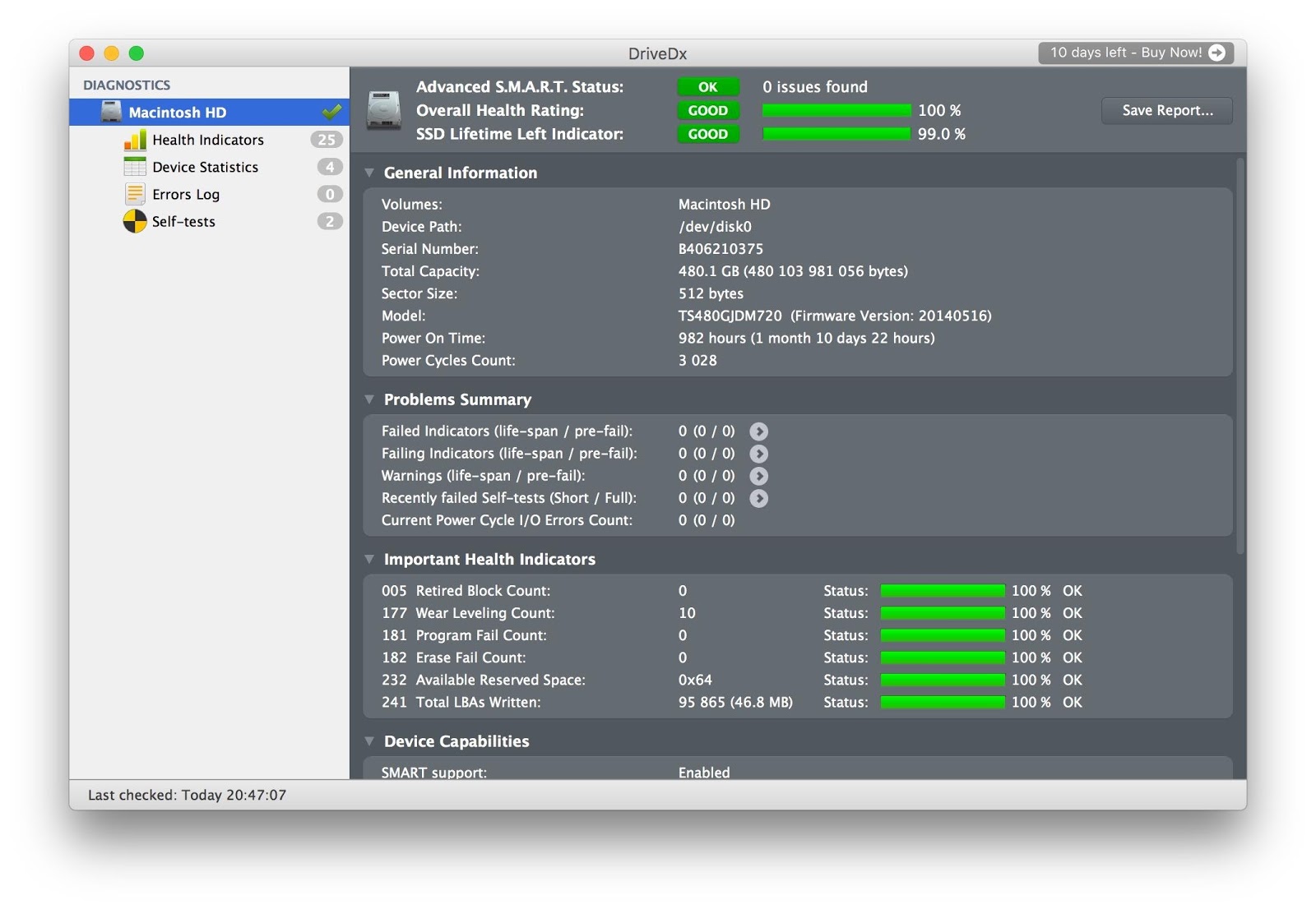 Утилиты для контроля состояния SSD-дисков на Mac - 2