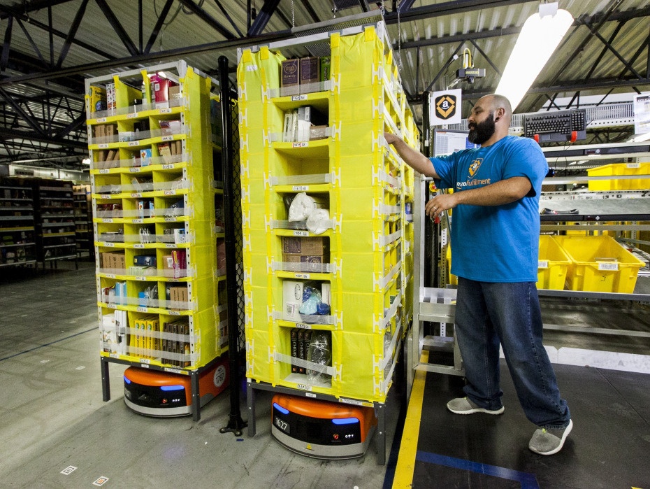 На складах Amazon теперь работает 30 тысяч роботов вместо 15 тысяч (+ фото со складов компании) - 1
