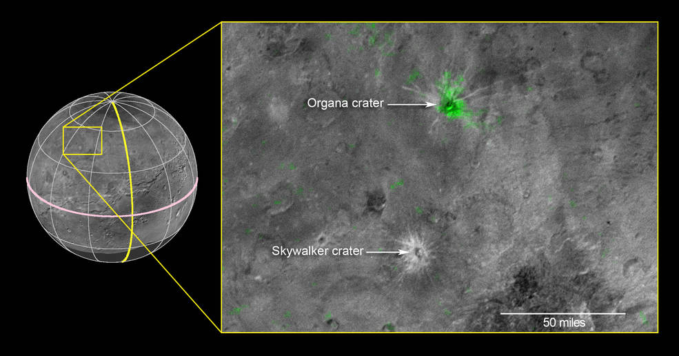 На Хароне обнаружен кратер с очень высоким содержанием аммиака - 2