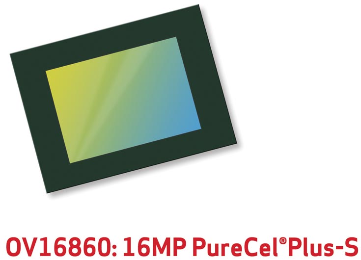 В датчике изображения Omnivision OV16860 нашла применение технология PureCel Plus-S