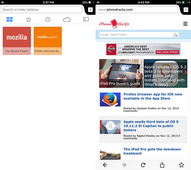 Firefox и iOS — разве это совместимо? Оказалось, что да - 2