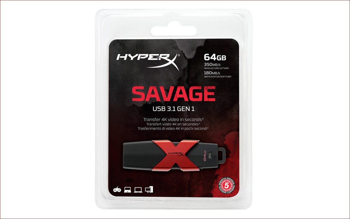 [Анонс] HyperX Savage — новый скоростной накопитель с интерфейсом USB 3.1 - 4