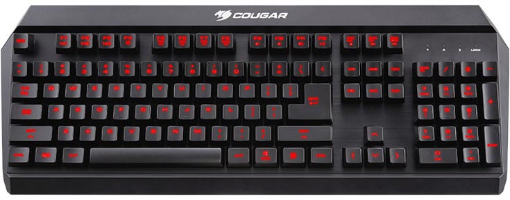 Клавиатуру Cougar 450K производитель классифицирует как «гибридную механическую»