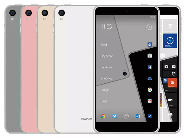 Новое изображение смартфона Nokia C1 демонстрирует сменившую положение камеру, а также поддержку Android и Windows 10 Mobile - 1