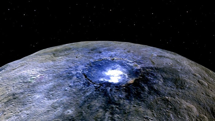 Астрономы объяснили странные белые пятна на Церере - 1