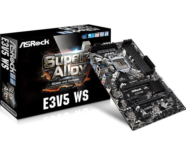 Платы ASRock Fatal1ty E3V5 Performance Gaming/OC и ASRock E3V5 WS поддерживают процессоры Intel Xeon E3-1200 v5