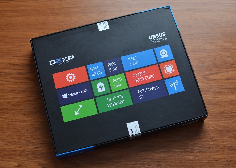 DEXP Ursus KX210i – планшет-трансформер на Windows 10 с процессором Intel® Atom™ - 4