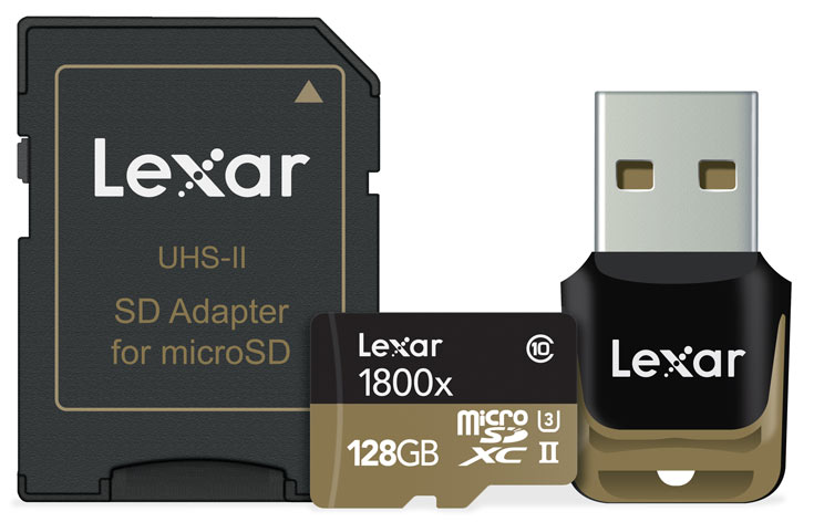 Продажи карт памяти Lexar Professional 1800x microSDHC и microSDXC UHS-II уже начались