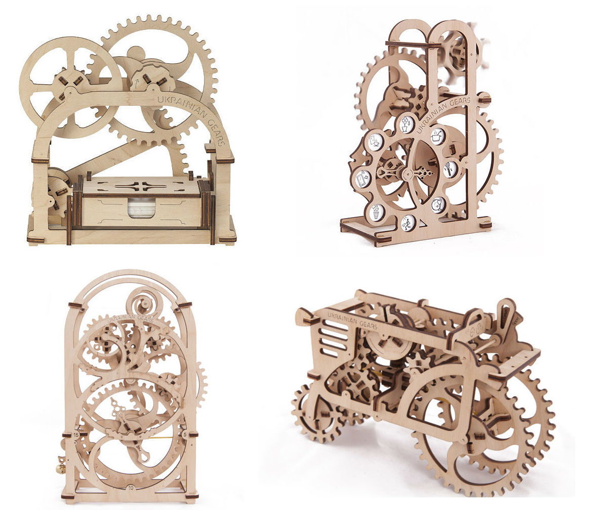 Ugears — деревянные механические 3D-пазлы с Kickstarter - 3