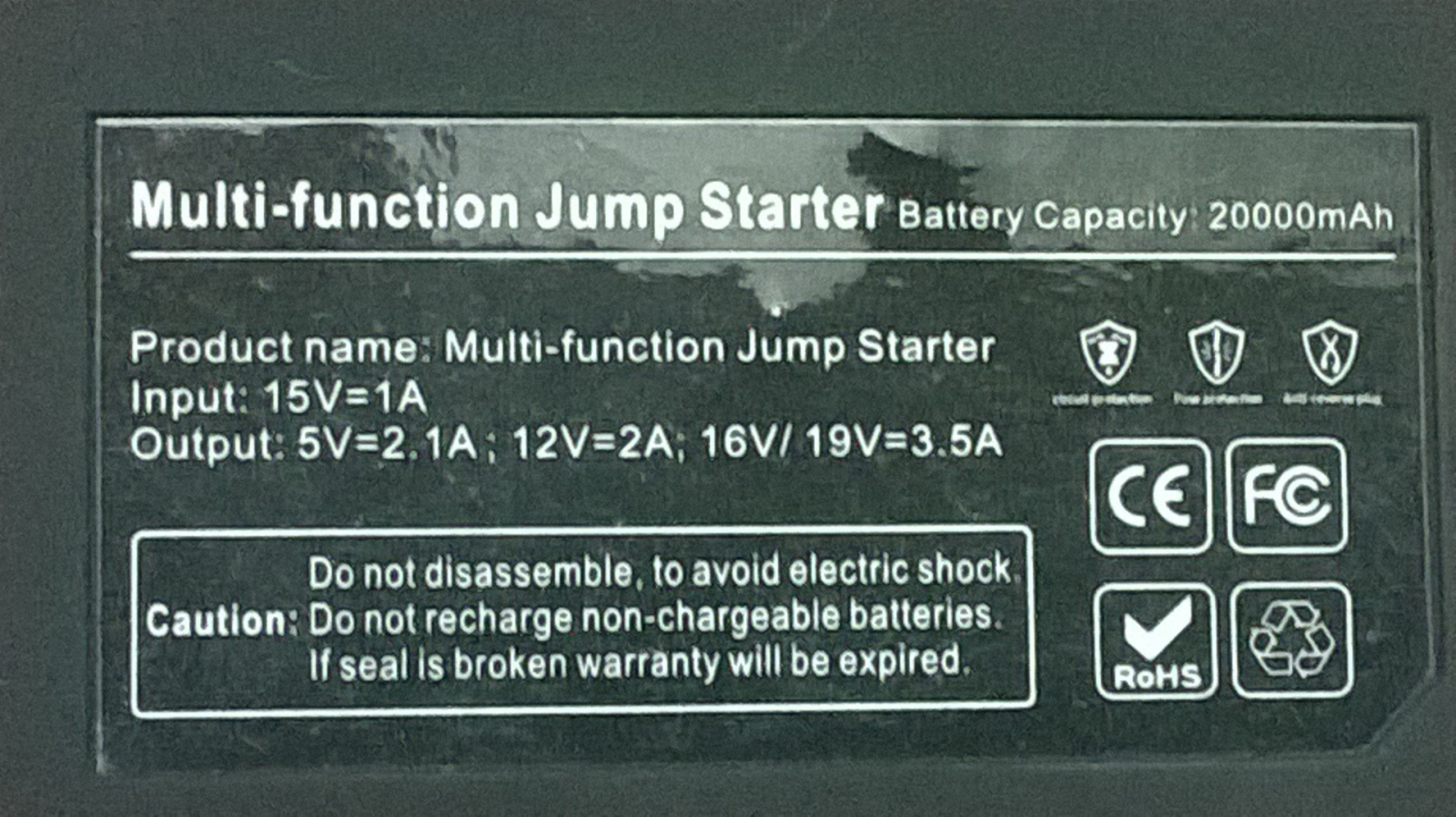 Заряд на любой случай жизни или пусковое устройство V5 Car Jump Starter 21000mah - 8