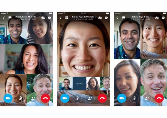 В Skype появилась функция групповых видеозвонков