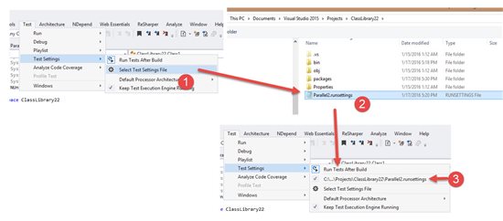 Параллельное выполнение тестов с учетом контекста с использованием Visual Studio 2015 Update 1 - 3