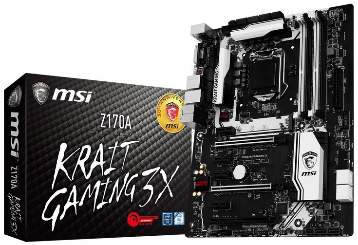 Системная плата MSI Z170A Krait Gaming 3X содержит порт USB-C 3.1