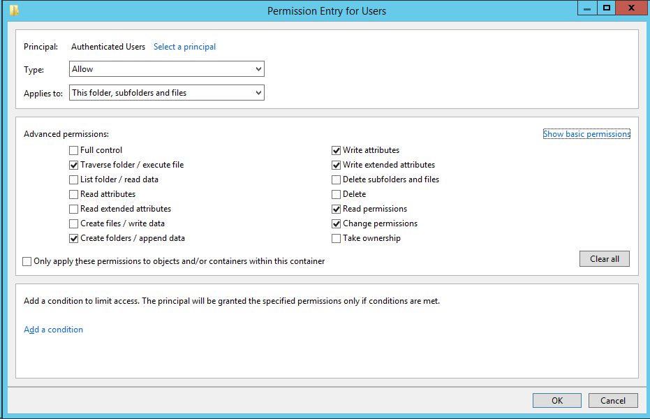 Добавление сетевых дисков с персональными папками для пользователей через GPP на примере Windows Server 2012R2 - 2