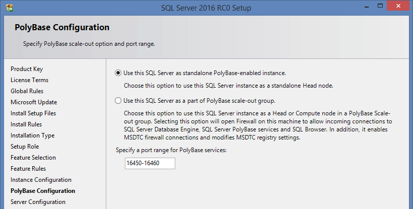 SQL Server 2016 RC0 - 4