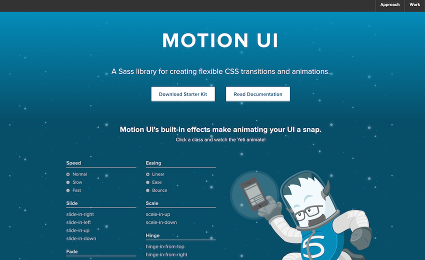 Как создать анимацию и переходы с помощью Motion UI - 1