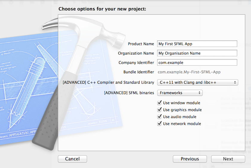 SFML и Xcode (Mac OS X) - 3 SFML и Xcode (Mac OS X) - 3