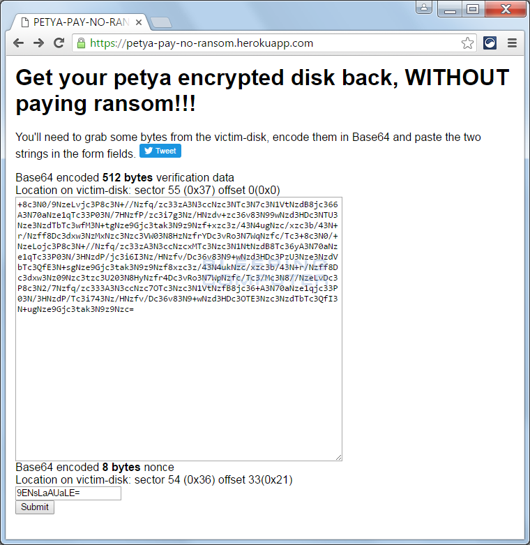 Криптовымогатель Petya денег не получит: генерируем ключ разлочки жесткого диска сами - 3