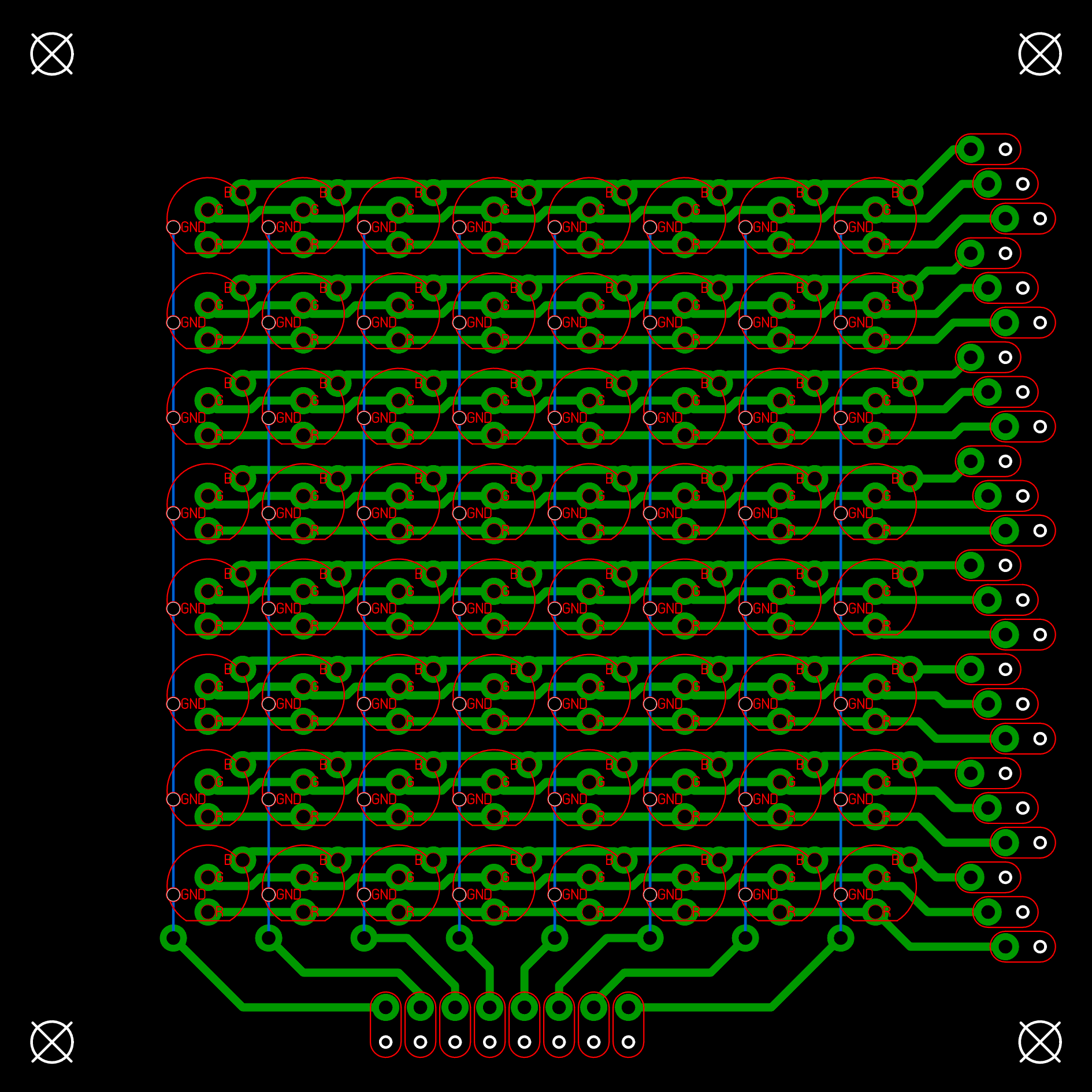 Прототип светодиодного табло на 262 144 комбинации цветов и 64 пикселя - 4