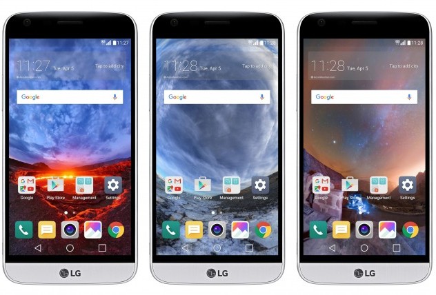 Владельцы смартфона LG G5 получили фирменные панорамные обои