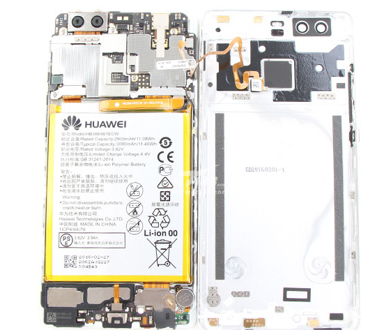 В смартфоне Huawei P9 используется темопаста