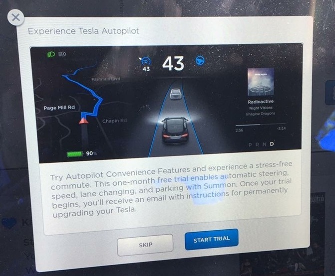 Покупатели электромобилей Tesla могут опробовать автопилот в течение месяца, решив, нужна ли им эта функциональность