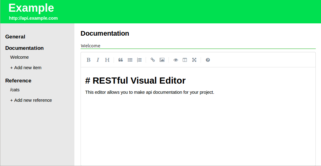 RESTful Visual Editor - 3