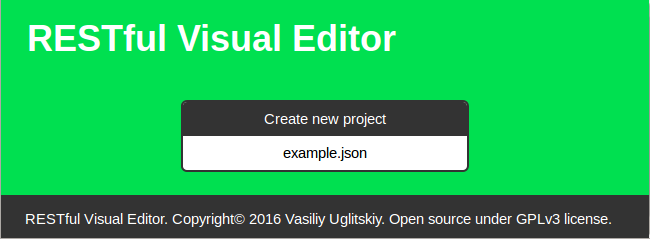 RESTful Visual Editor - 1