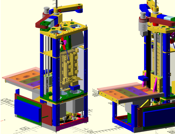 Самодельный 3D принтер на SCARA механике, v3 - 1