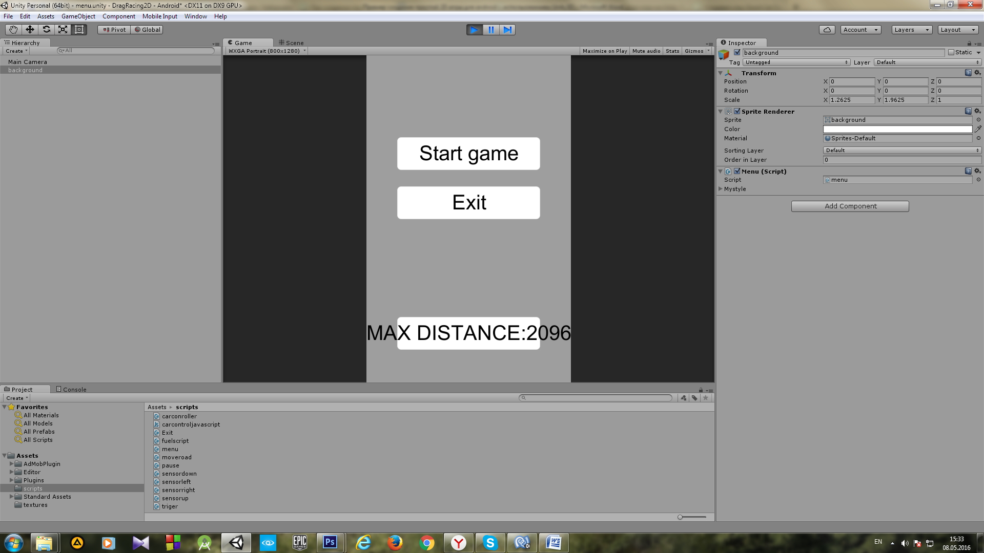 Пример создания простой 2D игры для Android с использованием игрового движка Unity - 6