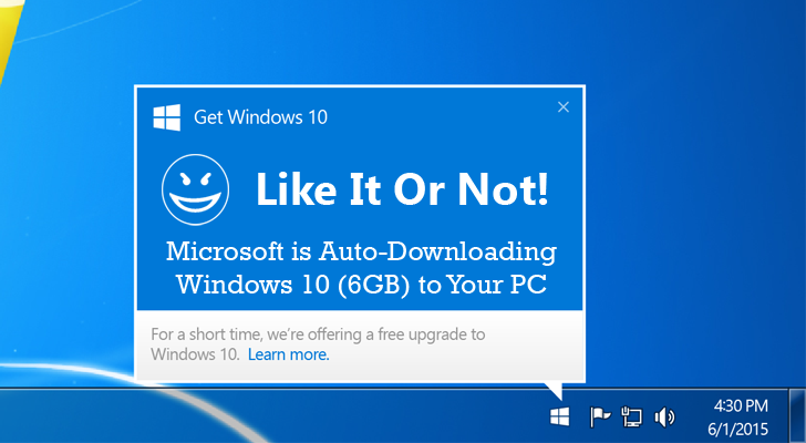 Microsoft втихую снова активирует пакет KB3035583 в Windows 7 для апгрейда ОС до Windows 10 - 1