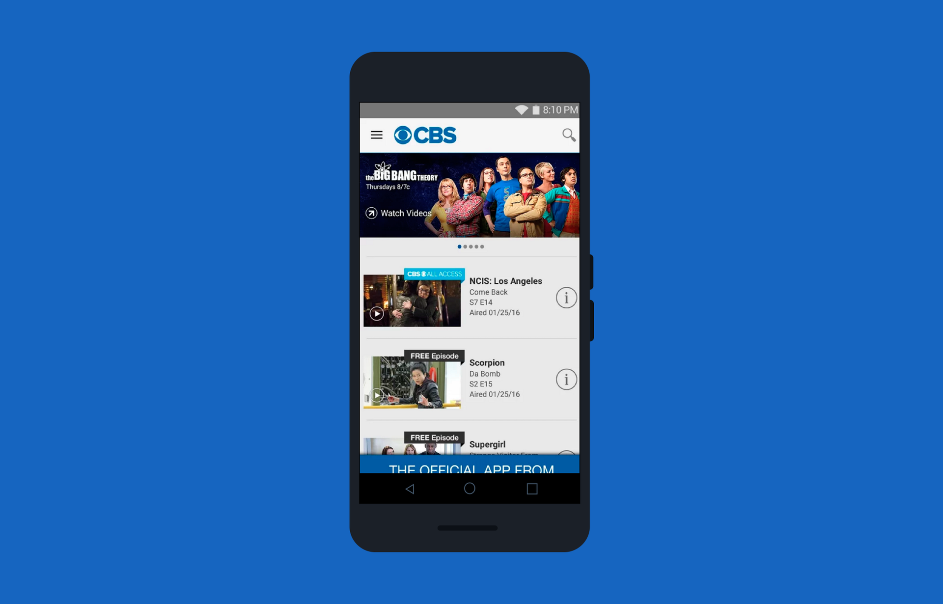 Лучший друг киномана: переделываем приложение CBS под Android - 2