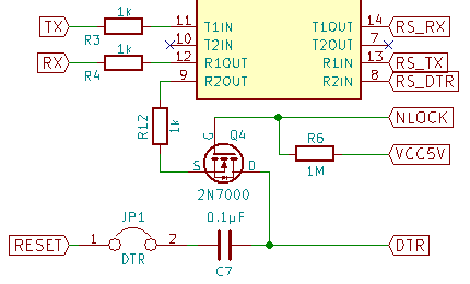 Преобразователь уровней RS232-TTL