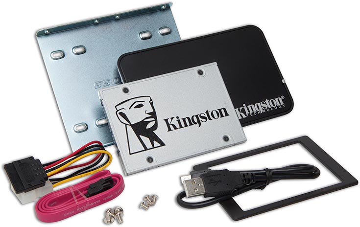 Твердотельные накопители Kingston Digital UV400 типоразмера 2,5 дюйма оснащены интерфейсом SATA 6 Гбит/с