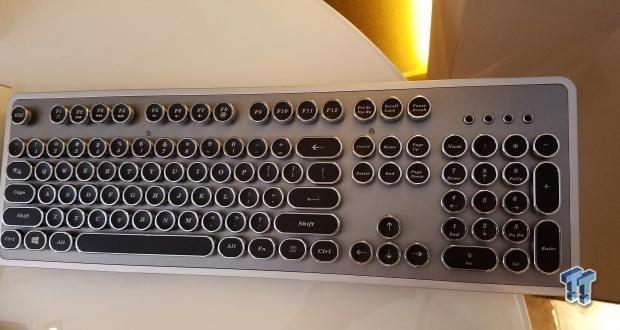 Механическая клавиатура AZiO MK-OS-01 напоминает печатную машинку