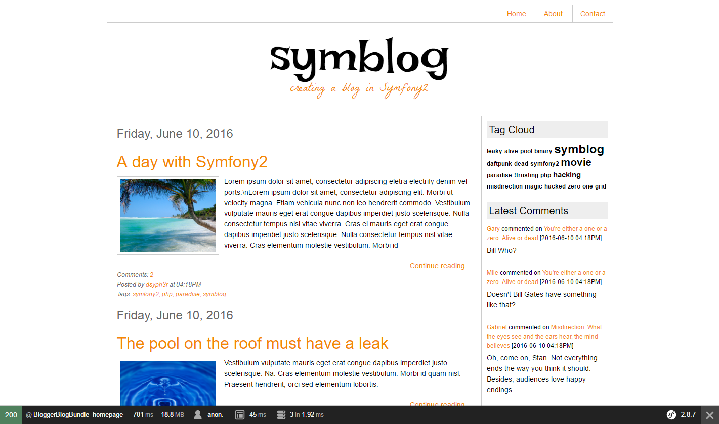 Создание блога на Symfony 2.8 lts [ Часть 5] - 4