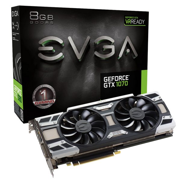 Все видеокарты EVGA GeForce GTX 1070 получили СО ACX 3.0