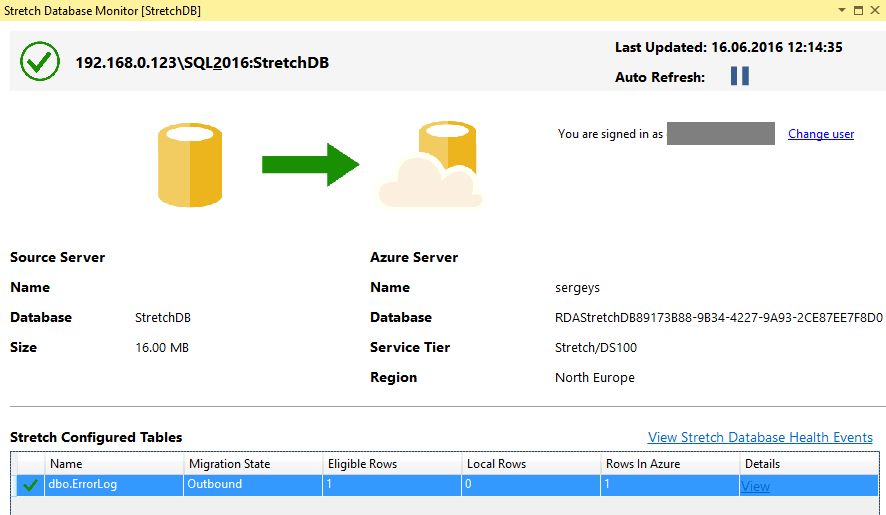 SQL Server 2016 Stretch Database - 14