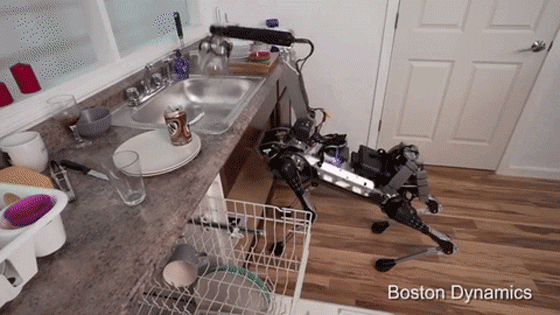 В Boston Dynamics сделали робота-жирафа, которого можно отправить за пивом в холодильник - 1