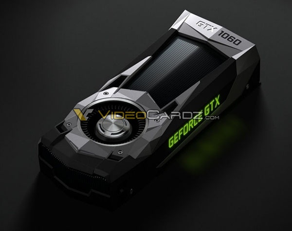 Опубликованы официальные изображения 3D-карты Nvidia GeForce GTX 1060 - 6