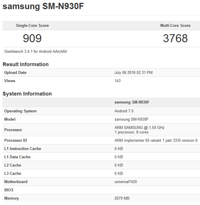 Анонс смартфона Samsung Galaxy Note7 ожидается 2 августа