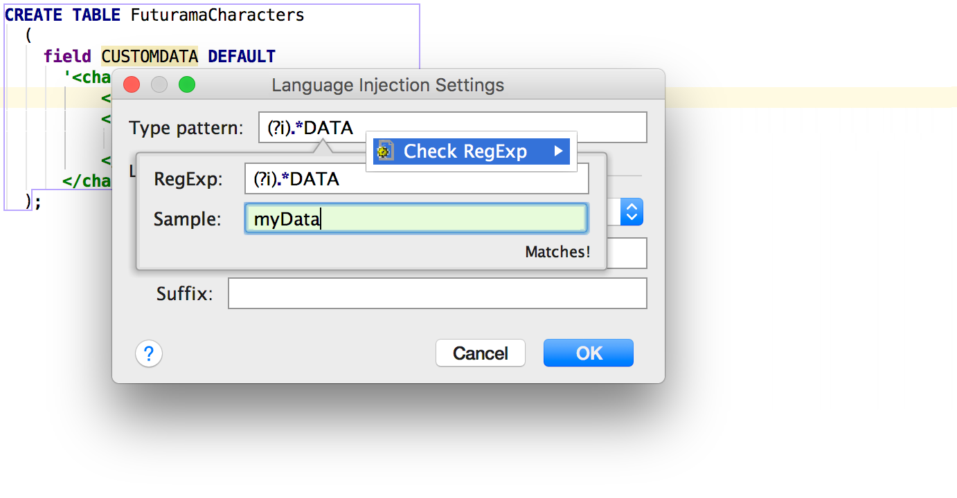 Релиз DataGrip 2016.2: Импорт CSV, поддержка JSON и XML в строках, динамический SQL, улучшения для PostgreSQL - 7