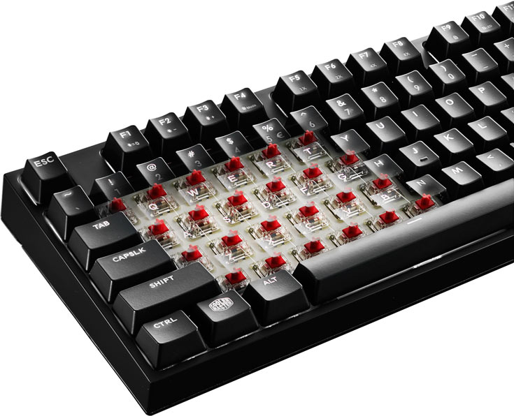 В клавиатурах Cooler Master MasterKeys Pro Intelligent White используются переключатели Cherry MX