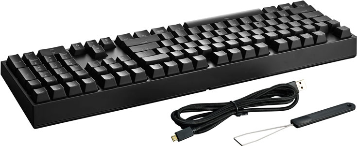 В клавиатурах Cooler Master MasterKeys Pro Intelligent White используются переключатели Cherry MX