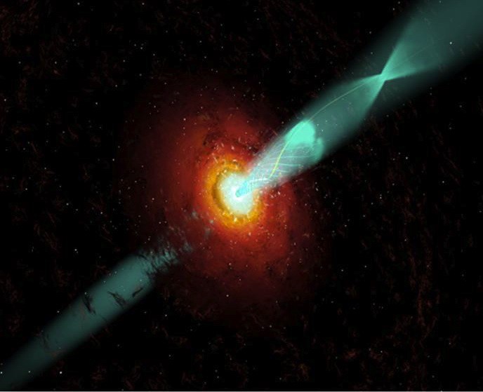 Крупнейшая чёрная дыра в известной части Вселенной - 13