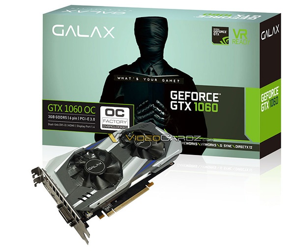 GALAX GTX 1060 OC 3GB