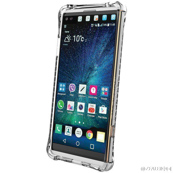 Смартфон LG V20 красуется «в полный рост» на новых изображениях